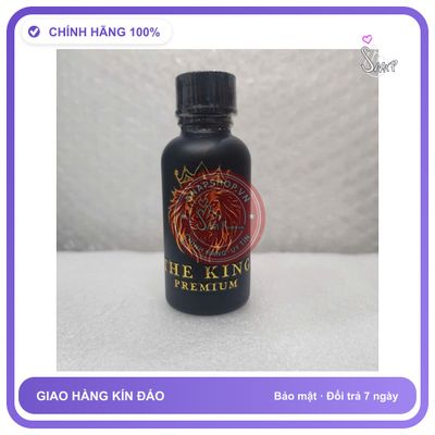 Chai hít tăng khoái cảm Popper THE KING 30ml Chính hãng Popper mẫu Mới 30ml, Cực Mạnh, Phê Tận Mây Xanh, che tên sản phẩm bảo mật kín đáo