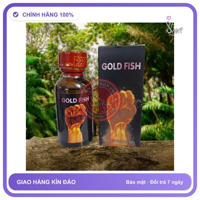Chai hít tăng khoái cảm Popper GOLD FISH 30ml Chính hãng Popper 30ml, USA, cực mạnh, cho ng lờn, che tên sản phẩm bảo mật kín đáo