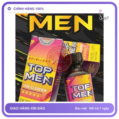 Chai hít tăng khoái cảm Popper TOP MEN 30ml Chính hãng Popper 30ml USA, Hàng Chính Hãng, Cho Top, Không Xìu, che tên sản phẩm bảo mật kín đáo