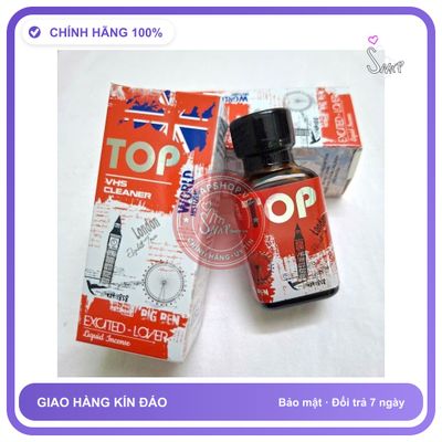 Chai hít tăng khoái cảm Popper TOP 30ml che tên sản phẩm bảo mật kín đáo Popper 30ml USA, cho top, chống xìu, phê lâu, cứng liên tục