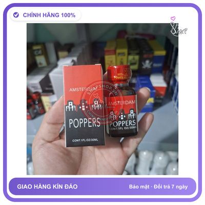 Chai hít tăng khoái cảm Popper AMSTERDAM 30ml che tên sản phẩm bảo mật kín đáo Popper 30ml USA, Hàng Sỉ Lẻ, Giá Tốt