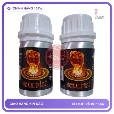 Chai hít tăng khoái cảm Popper HELLFIST 60ml che tên sản phẩm bảo mật kín đáo Popper Khô 60ml USA, Hàng Chính Hãng, Dòng Cực Mạnh, Cho Ng Chơi BDSM, G