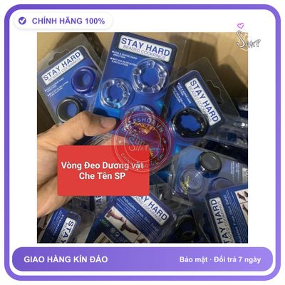 Đồ chơi người lớn STAY HARD Vòng đeo dương vật, bộ 3 cái, Hỗ Trợ Cương Cứng,Kéo Dài Thời Gian Quan Hệ, che tên sản phẩm bảo mật kín đáo