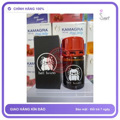 Chai hít tăng khoái cảm Popper hell bound 40ml Sỉ lẻ Popper, 40ml, Dòng Mạnh, che tên sản phẩm bảo mật kín đáo
