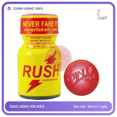 Chai hít tăng khoái cảm Popper RUSH 10ml Hàng công ty Chai Hít Hỗ Trợ Tình Dục Cho Nam Nữ, 10ml che tên sản phẩm bảo mật kín đáo Khi đặt hàng