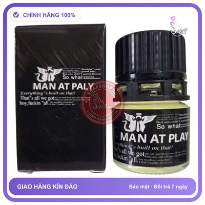 Chai hít tăng khoái cảm Popper MAN AT PLAY 20ml Popper 20ml Dòng Cao Cấp, Cực Mạnh, Phê Lâu, Che Tên sph