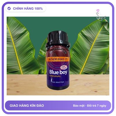 Chai hít tăng khoái cảm Popper Blue boy 40ml Popper khô 40ml, Hàng Chính Hãng Cực Mạnh, Phê Lâu, che tên sản phẩm bảo mật kín đáo