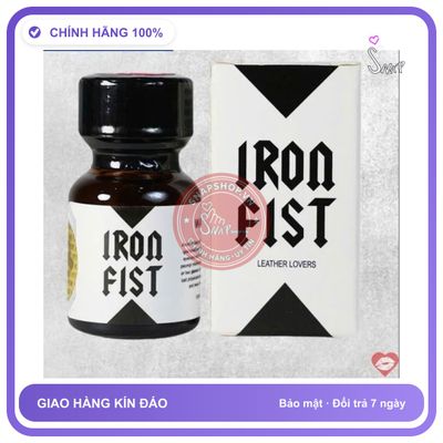 Chai hít tăng khoái cảm Popper IRON FIST 10ml Popper 10ml lRON FIST Hàng Chính Hãng, che tên sản phẩm bảo mật kín đáo