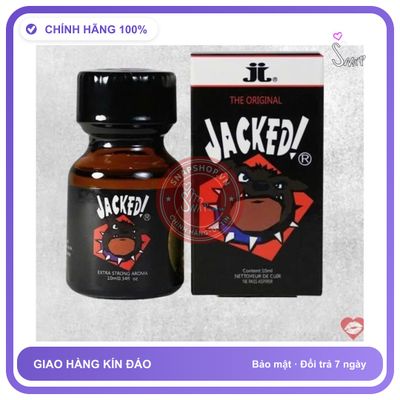 Chai hít tăng khoái cảm Popper JACKED 10ML Popper JACKET 10ML Dòng Mạnh Phê Lâu, che tên sản phẩm bảo mật kín đáo