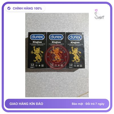 Bao cao su Durex Combo 3 hộp bao cao su durex hộp 12 cái, che tên sản phẩm bảo mật kín đáo