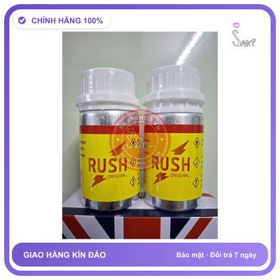 Chai hít tăng khoái cảm Popper RUSH 50ml Popper khô 50ml Cực Mạnh, Phê Lâu, Cam kết không nhức đầu, che tên sản phẩm bảo mật kín đáo