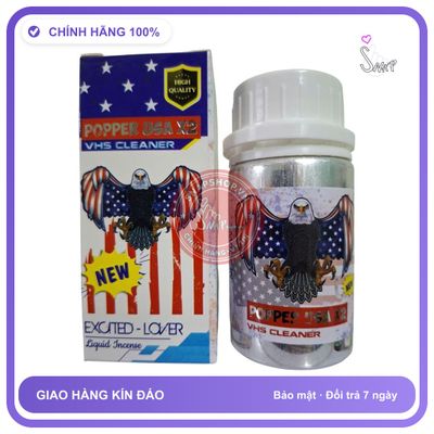 Chai hít tăng khoái cảm Popper POPPER USA Popper khô Cực Mạnh, Phê Tới Não, che tên sản phẩm bảo mật kín đáo, Cam kết chính hãng