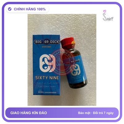 Chai hít tăng khoái cảm Popper big 69 dick 30ml Popper 30ml USA, Hàng Chính Hãng, Phê Lâu, che tên sản phẩm bảo mật kín đáo