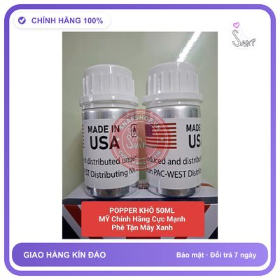Chai hít tăng khoái cảm Popper 50ml Popper khô 50ml, Hàng Mỹ, Chính Hãng, Cực Mạnh, Phê xuyên não, che tên sản phẩm bảo mật kín đáo