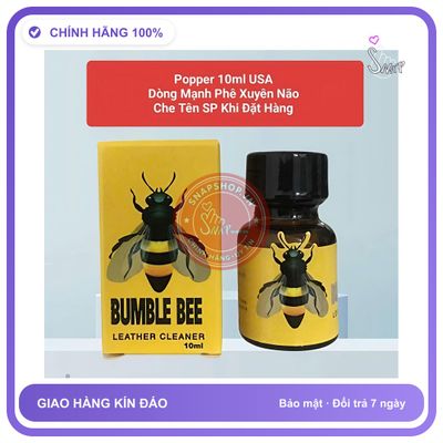 Chai hít tăng khoái cảm Popper BUMBLE BEE 10ml Popper 10ml, hàng chính hãng, sale giá sốc,che tên sản phẩm bảo mật kín đáo