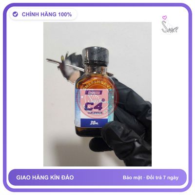 Chai hít tăng khoái cảm Popper C4 30ml Popper khô 30ml, hàng vip usa, cực mạnh,bao phê cho ng lờn, che tên sản phẩm bảo mật kín đáo