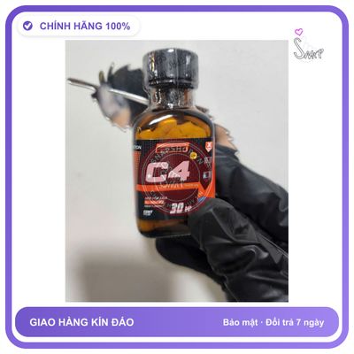 Chai hít tăng khoái cảm Popper C4 30ml Popper khô 30ml, Hàng vip usa chính hãng, phê xuyên não, che tên sản phẩm bảo mật kín đáo