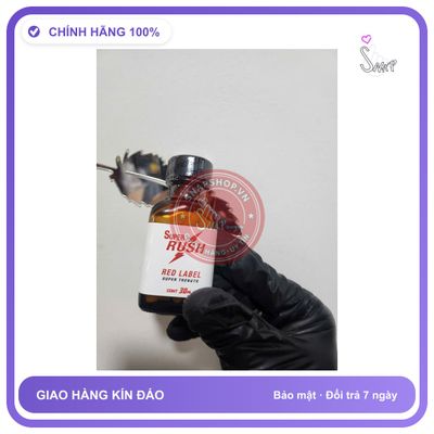 Chai hít tăng khoái cảm Popper super rush 30ml Popper khô 30ml hàng vip cao cấp, cực mạnh phê lâu, che tên sản phẩm bảo mật kín đáo