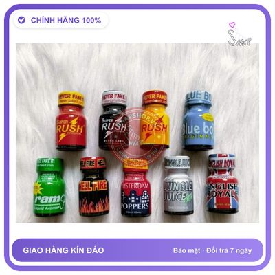 Chai hít tăng khoái cảm Popper Never Fake It 10ml Popper 10ml, Hàng Chính Hãng, lấy ngẫu nhiên