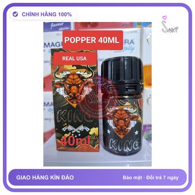 Chai hít tăng khoái cảm Popper KING 40ml Popper 40ml real usa, cực mạnh, phê kéo dài