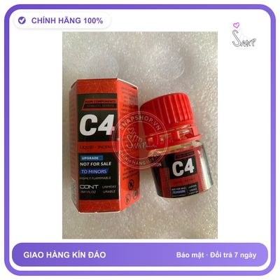 Chai hít tăng khoái cảm Popper C4 20ml Popper khô 20ml C4, Hàng Real, Bao phê, che tên sản phẩm bảo mật kín đáo
