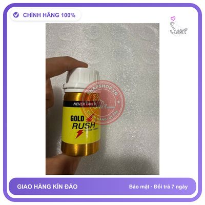 Chai hít tăng khoái cảm Popper GOLD RUSH 60ml Popper khô 60ml giá sỉ, dòng mạnh cao cấp,phê lâu chống xìu
