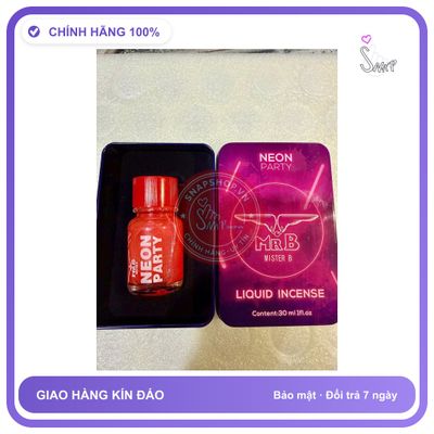 Chai hít tăng khoái cảm Popper MRB 40ml Popper neon 40ml, hộp cao cấp, cực mạnh,phê tận mây xanh, giá sỉ