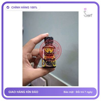 Chai hít tăng khoái cảm Popper JUNGLE 30ml Popper mỹ 30ml, hàng real chính hãng, cực mạnh