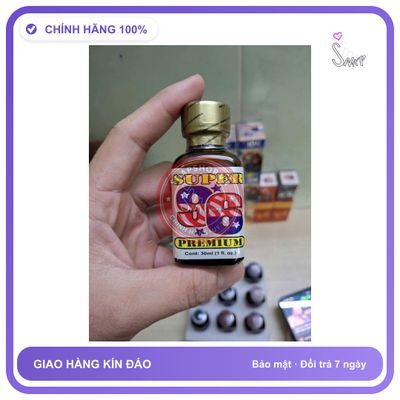 Chai hít tăng khoái cảm Popper SUPER 96 30ml Popper mỹ 30ml, hàng real cực mạnh, gây ảo giác, phê tận mây xanh