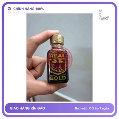 Chai hít tăng khoái cảm Popper REAL GOLD 30ml Popper mỹ 30ml hàng real nhập khẩu, phê lâu, gây ảo giác