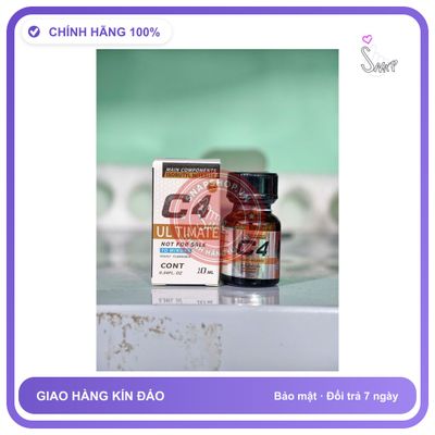 Chai hít tăng khoái cảm Popper C4 10ml Popper 10ml C4 Mẫu Mới, Cực Mạnh, Phê Lâu, Dùng Cho Ng Sử Dụng Lâu Năm
