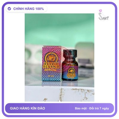 Chai hít tăng khoái cảm Popper DOUBLE SCORPIO 10ml Popper 10ml cao cấp, cực mạnh, phê lâu,cho ng sử dụng lâu dài