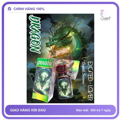Chai hít tăng khoái cảm Popper DRAGON 30ml Popper 30ml Hàng usa, cực mạnh, phê lâu, ko nhức đầu, ko bỏng mũi, chống lờn