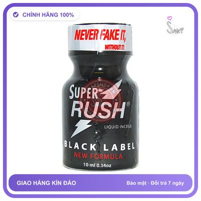 Dòng Cao Cấp Chính Hãng - Chai hít tăng khoái cảm Dung Dịch Hít Thư Giãn SUPER RUSH 10ml Chai Hít Tăng Khoái Cảm Popper