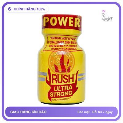 Hàng Chuẩn Nhập Khẩu - Chai hít tăng khoái cảm Dung Dịch Hít Thư Giãn RUSH 10ml Chai Hít Tăng Khoái Cảm Popper Rush Ultr