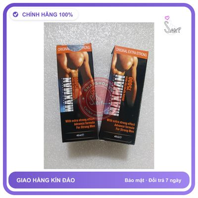 Chai xịt kéo dài thời gian nam MAXMAN Xịt cương cứng, gây tê, kéo dài thời gian, tác dụng nhanh, hiệu quả tức thì