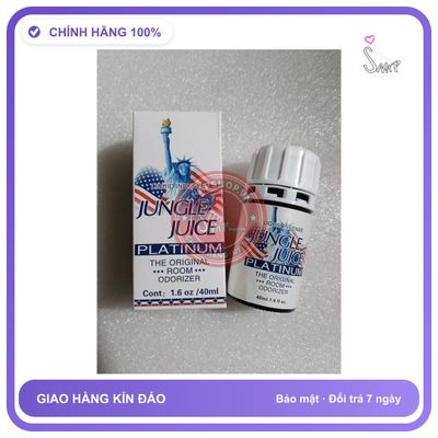 Chai hít tăng khoái cảm Popper JUNGLE JUICE PLATINUM 40ml Popper Chính Hãng Usa Cực Mạnh, Phê Lâu, ko nhức đầu, ko bỏng mũi, 40ml