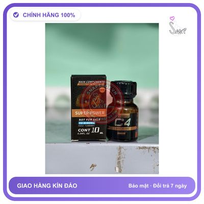 Chai hít tăng khoái cảm Popper MAIN COMPONENTS 10ml Popper 10ml C4 USA, HÀNG CHÍNH HÃNG, CỰC MẠNH, PHÊ LÂU