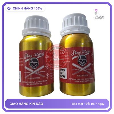 Chai hít tăng khoái cảm Popper Play Hard 100ml Popper khô 100ml Hàng Chính Hãng Cực Mạnh, Ko phê hoàn tiền