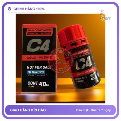 Chai hít tăng khoái cảm Popper C4 40ml Popper mỹ chính hãng 40ml