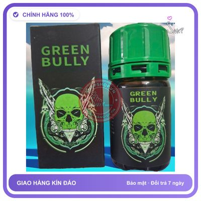 Chai hít tăng khoái cảm Popper GREEN BULLY 40ml Popper Đầu Lâu Mỹ 40ml Chính Hãng Cực Mạnh