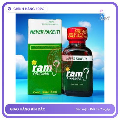 Chai hít tăng khoái cảm Popper ram 30ml Popper 30ml USA, Dòng Cao Cấp, Cực Mạnh, Phê Lâu, che tên sản phẩm bảo mật kín đáo