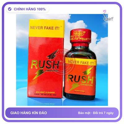 Chai hít tăng khoái cảm Popper RUSH 30ml Popper 30ml USA, Dòng Cao Cấp, Cực Mạnh,Mùi Hương Dịu, Dễ Hít, Ko Nhức Đầu, Ko Bỏng Mũi, che tên sản phẩm bảo