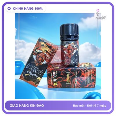 Chai hít tăng khoái cảm Popper KING 40ml Popper 40ml USA, Dòng Cực Mạnh, Phê Lâu, Cho Ng Lờn che tên sản phẩm bảo mật kín đáo
