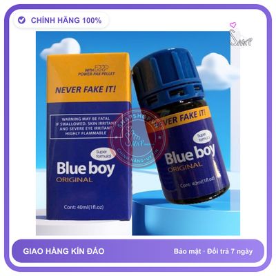 Chai hít tăng khoái cảm Popper Blue boy 40ml Popper 40ml, Dòng Cao Cấp, Cực Mạnh,Mùi Hương Dễ Hít