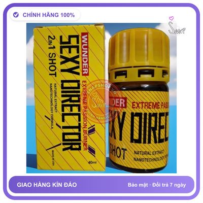 Chai hít tăng khoái cảm Popper WUNDER 40ml Popper 40ml Dòng Cực Mạnh,mùi hương dễ hít,phê lâu, ko nhức đầu, ko bỏng mũi, che tên sản phẩm bảo mật kín