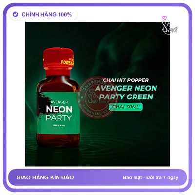 Chai hít tăng khoái cảm Popper AVENGER 30ml Popper neon 30ml USA, Hàng Chính Hãng, Cực Mạnh