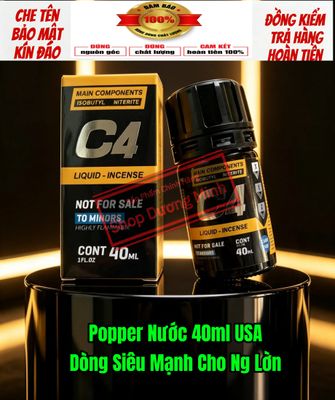 Popper 40ml USA, Dòng Cao Cấp, Cực Mạnh Phê Lâu Cho Ng Lờn 