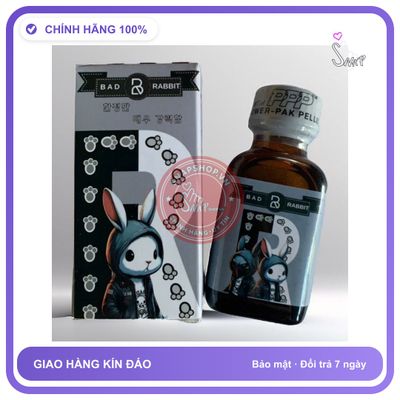 Chai hít tăng khoái cảm Popper BAD RABBIT 30ml Popper khô 30ml Hàng Chính Hãng mẫu mới cho ng lờn