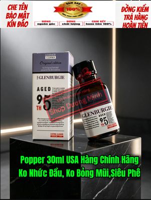 ( Hàng Chính Hãng) Popper 30ml USA, Dòng Cực Mạnh, Phê Lâu,Bao Phê 